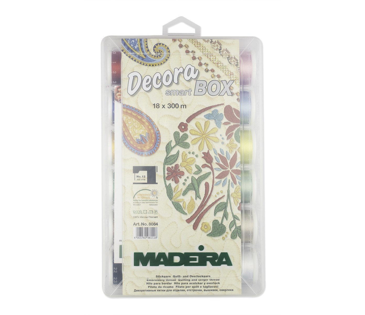 Набор ниток для вышивки Madeira арт. 8084 Decora №12 18 х 300 м