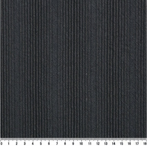 Ткань хлопок пэчворк черный, полоски фактурный хлопок, EnjoyQuilt (арт. EY20080-A)