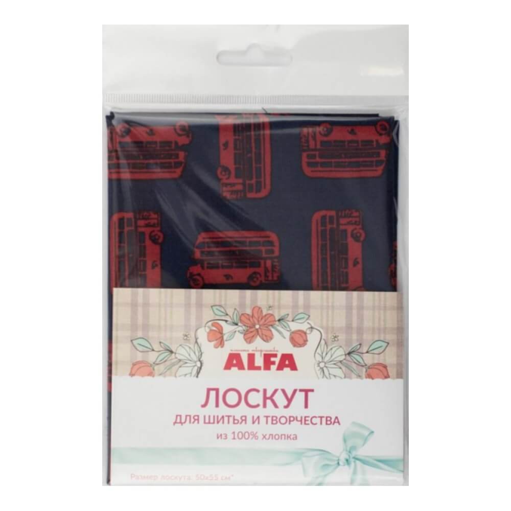 Ткань хлопок для пэчворка бордовый, транспорт, ALFA (арт. AL-30-L)