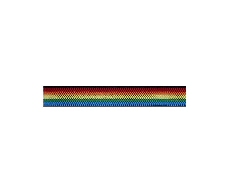 Тесьма эластичная помочная 20 мм, разноцветный