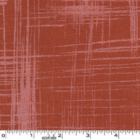 Ткань хлопок пэчворк терракотовый, полоски, Michael Miller (арт. 89700)