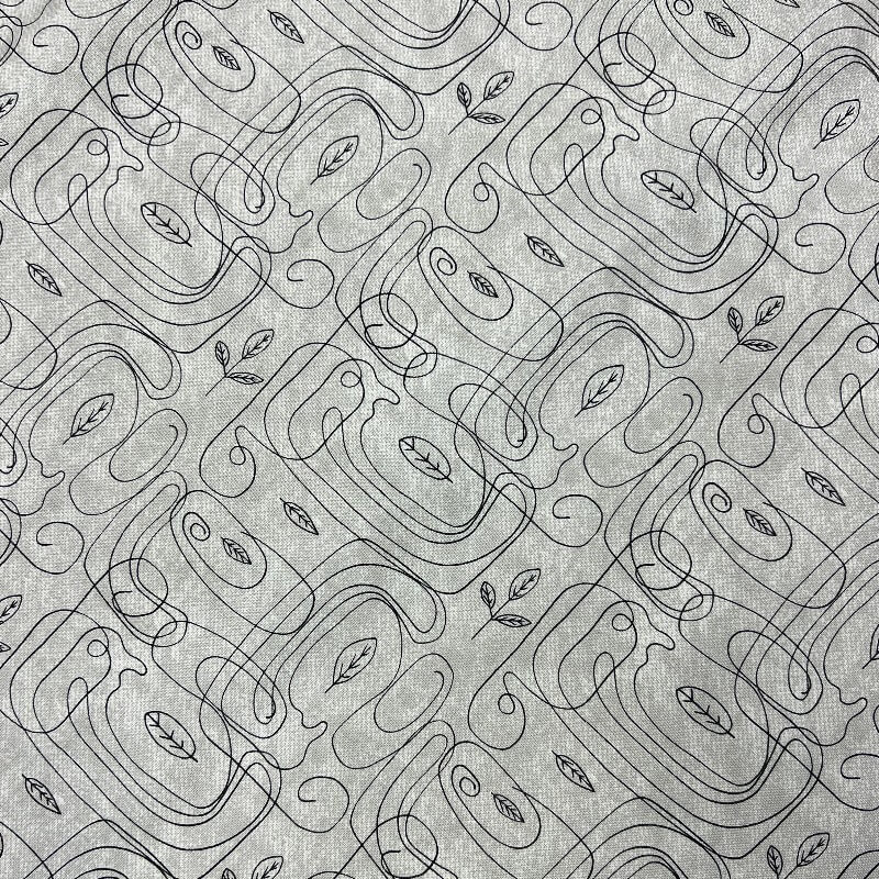 Ткань хлопок для пэчворка для одежды серый, необычные, Blank Quilting (арт. CX6363-Girl)