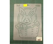 Трафарет для пэчворка QCS Inc. Bunny in a basket