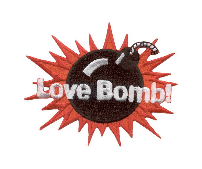 Нашивка термоклеевая Нашивка.РФ «Love Bomb!»