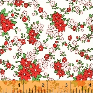 Ткань хлопок для пэчворка для одежды разноцветные, цветы, Windham Fabrics (арт. AL-2606)