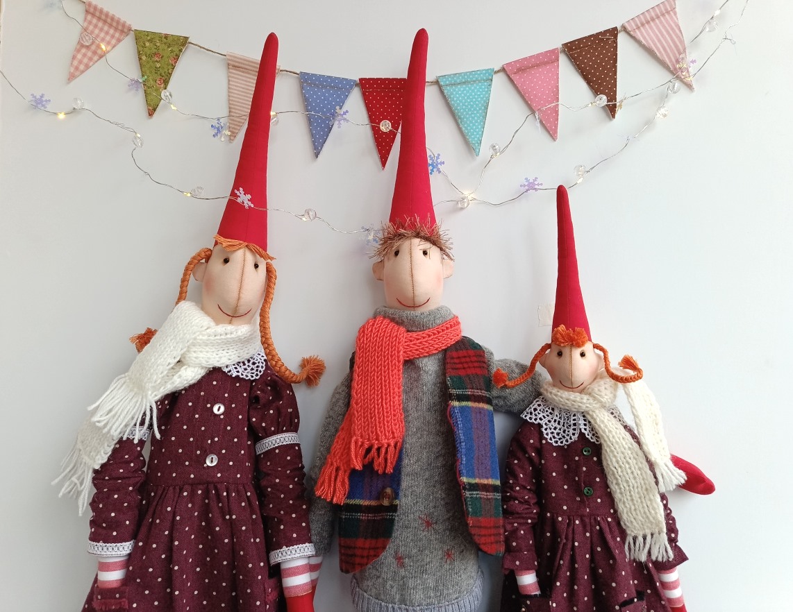 Новогодние гномы в стиле Maileg