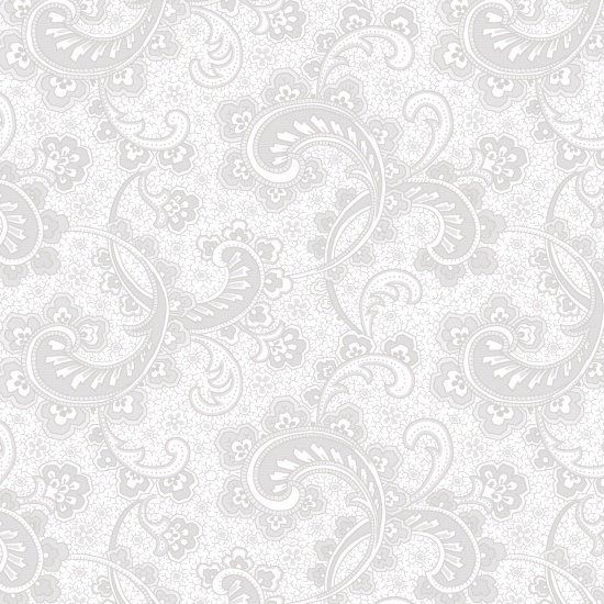 Ткань хлопок пэчворк белый, фактура завитки, Studio E (арт. )