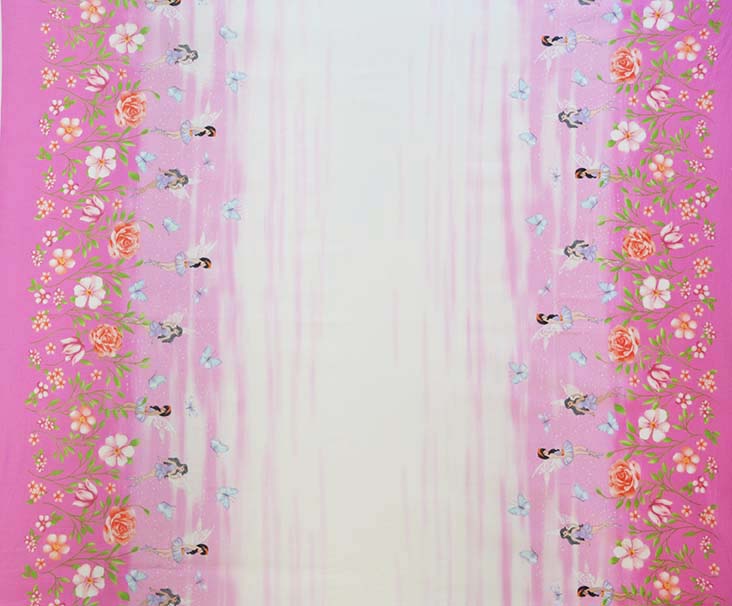 Ткань хлопок пэчворк розовый, цветы, Michael Miller (арт. DC7848-PEON-D)