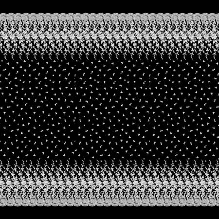 Ткань хлопок пэчворк черный, полоски бордюры, Riley Blake (арт. C8817-BLACK)