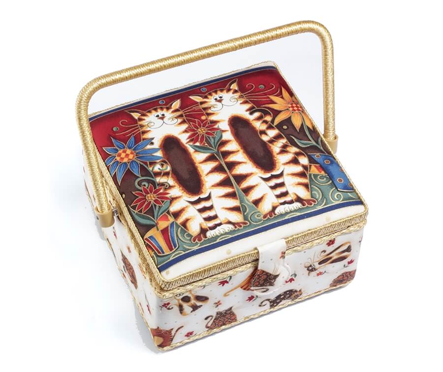 Шкатулка тканевая 23 x 23 x 14 см, 3941-RT-32