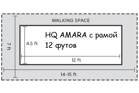 HQ Amara с рамой 12 футов