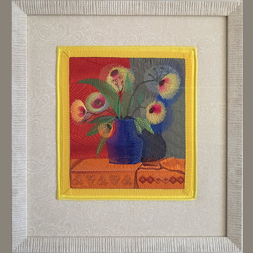 Картина «Букет в синей вазе»