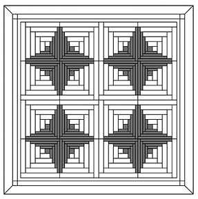 Ткань хлопок схема выкройка , , Benartex (арт. 56827)