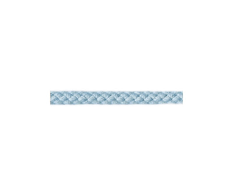 Шнур плетеный 5,3 мм, светло-голубой