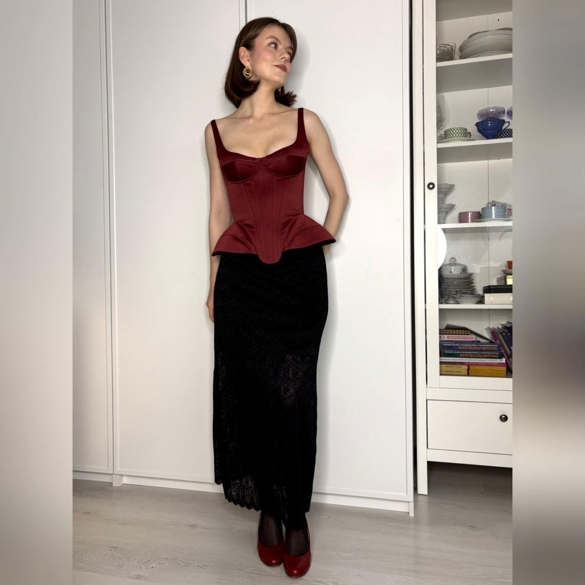 Корсет и юбка «Атлас и кружево»