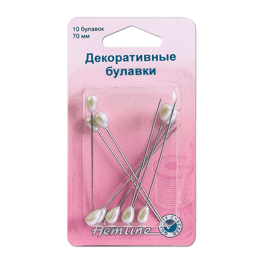 Булавки декоративные Hemline арт. 711 70 мм 10 шт.