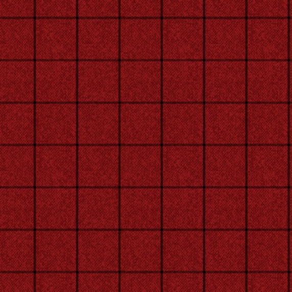 Ткань хлопок пэчворк красный, клетка, Benartex (арт. 1035822B)