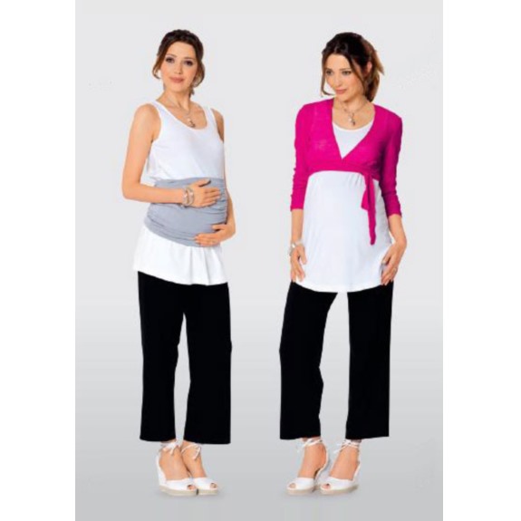Выкройка женская для будущих мам Burda арт. 7239 болеро, брюки