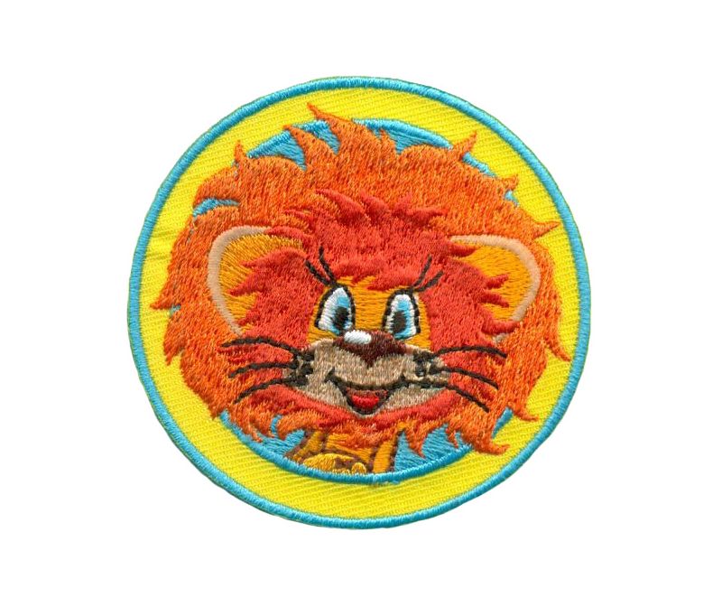 Нашивка «Львёнок из мультфильма в круге»