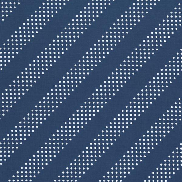 Ткань хлопок пэчворк синий белый, полоски горох и точки, RJR (арт. 123075)