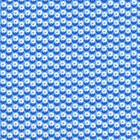 Ткань хлопок пэчворк синий, мелкий цветочек, Michael Miller (арт. 245447)