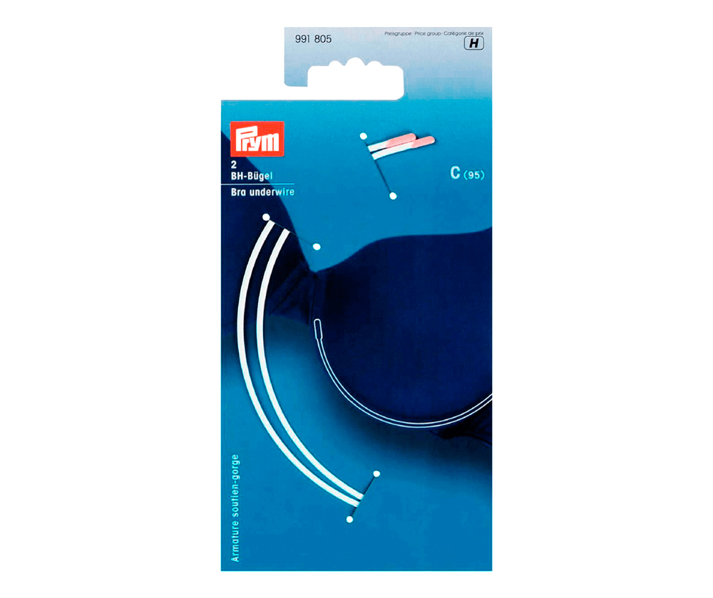 Косточки для бюстгальтера Prym 991805 размер C (95), белый