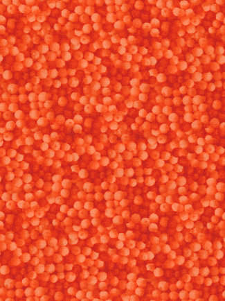 Ткань хлопок пэчворк оранжевый, горох и точки, Stof (арт. 4508-300)