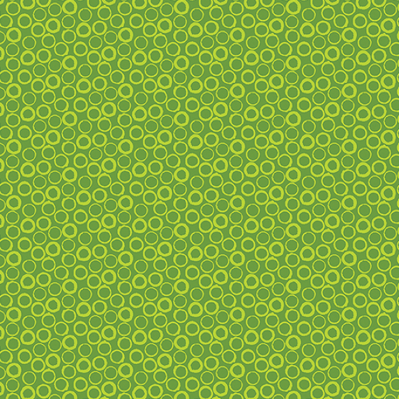Ткань хлопок пэчворк зеленый, геометрия, Benartex (арт. 1339445B)