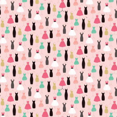Ткань хлопок пэчворк розовый, рукоделие, Riley Blake (арт. SC8631-PINK)