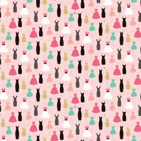 Ткань хлопок для пэчворка для одежды розовый, рукоделие, Riley Blake (арт. SC8631-PINK)