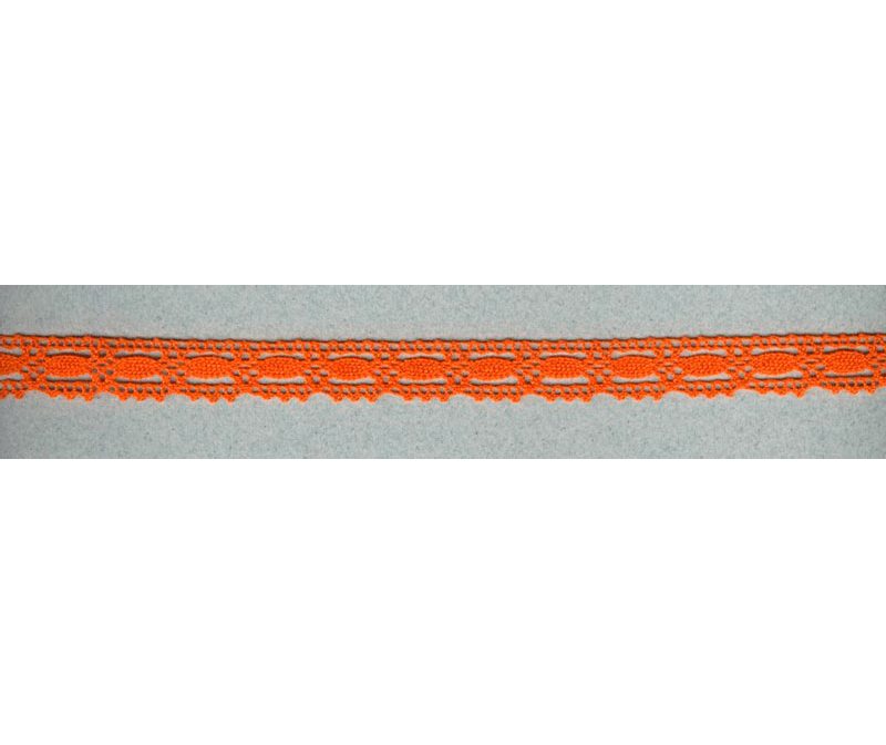 Кружево вязаное хлопковое IEMESA 1798/17 15 мм оранжевый