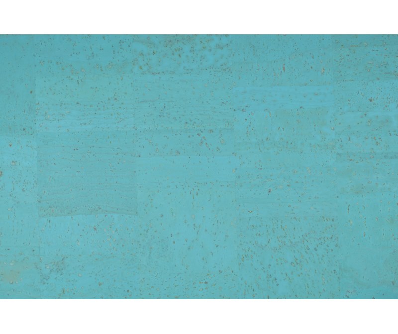 Ткань пробковая (Корк) 50×70 см, цв. голубой океан