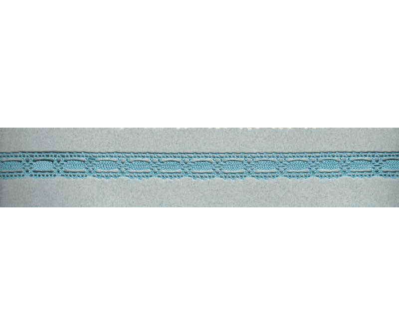 Кружево вязаное хлопковое IEMESA 1798/F4 15 мм серо-голубой