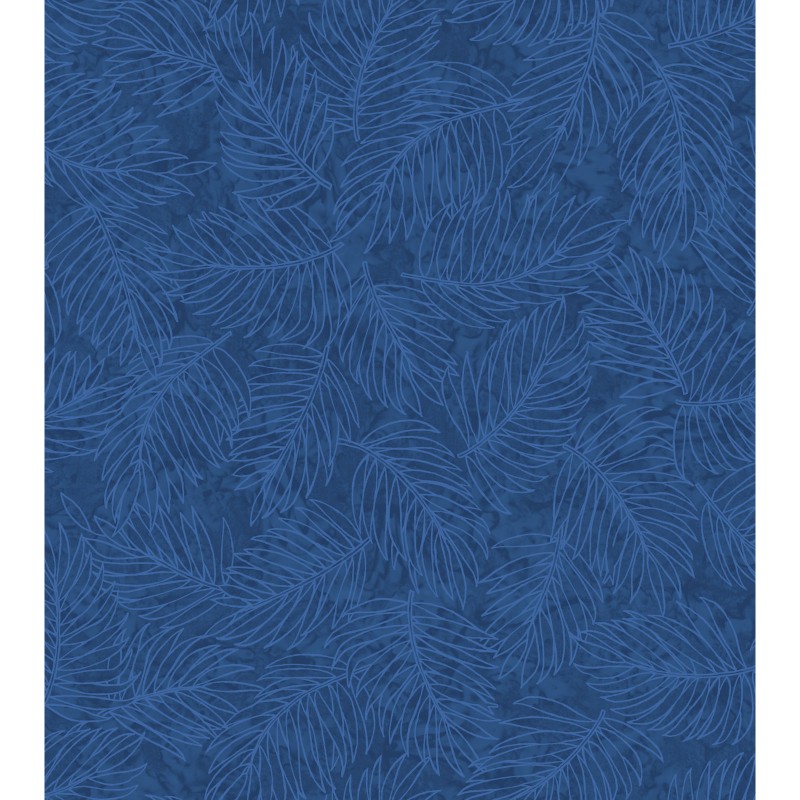 Ткань хлопок для пэчворка синий, флора, Maywood Studio (арт. MAS9524-N)