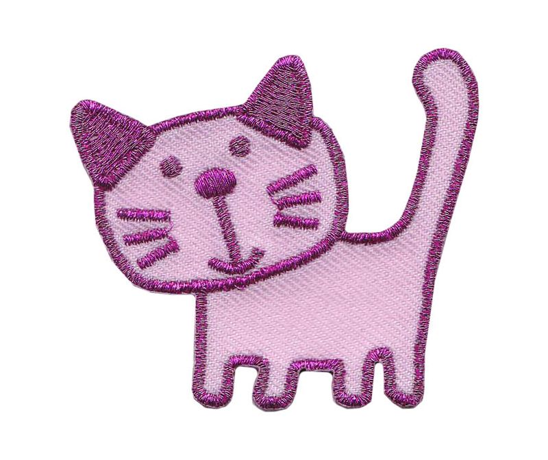 Нашивка «Хороший котик», розовый