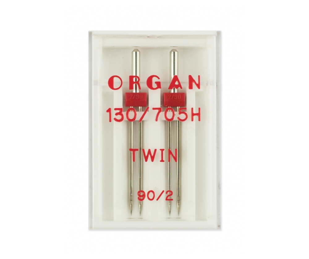 Иглы стандартные Organ двойные № 90/2,0 2 шт.