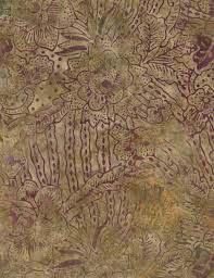 Ткань хлопок пэчворк коричневый болотный, цветы батик, Timeless Treasures (арт. 120927)