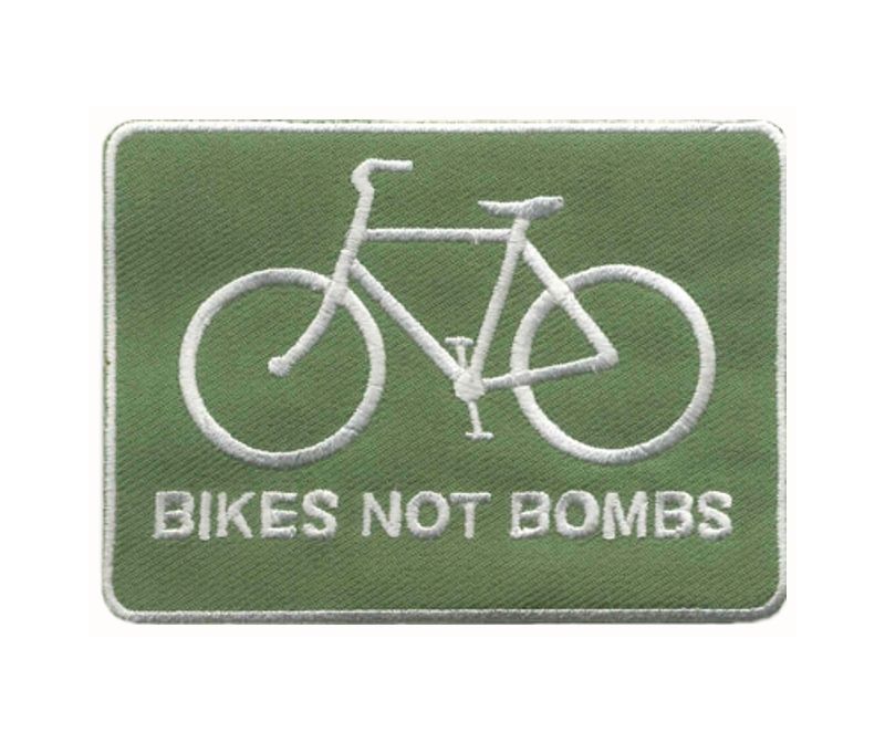 Нашивка «Велосипеды. Нет бомбам»
