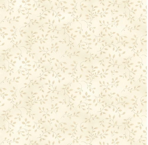 Ткань хлопок пэчворк белый бежевый, флора, Henry Glass (арт. 7755-04)