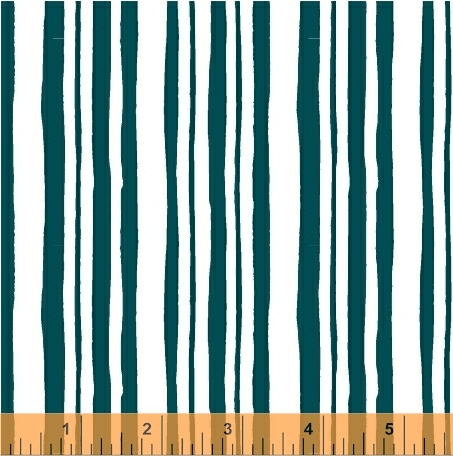 Ткань хлопок пэчворк морская волна, полоски, Windham Fabrics (арт. 51327-1)