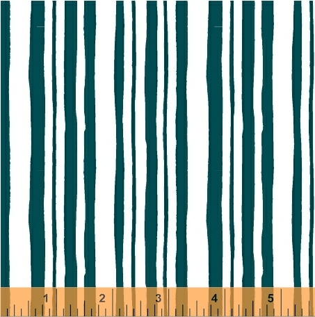 Ткань хлопок для пэчворка для одежды морская волна, полоски, Windham Fabrics (арт. 612108)