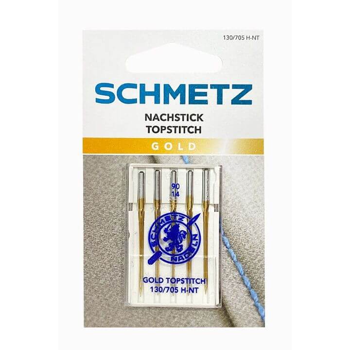 Иглы topstitch Schmetz № 90 с золотым покрытием