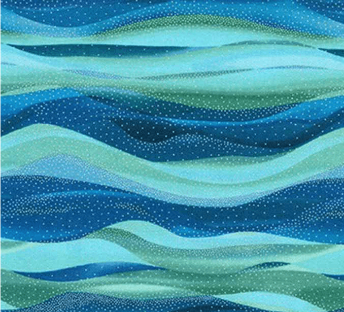 Ткань хлопок пэчворк синий, морская тематика природа, Robert Kaufman (арт. SRKM-20018-63)