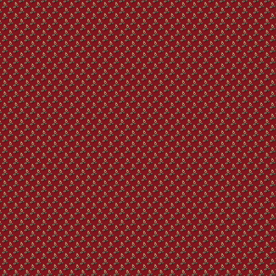 Ткань хлопок для пэчворка красный, цветы, Windham Fabrics (арт. 54733-1)