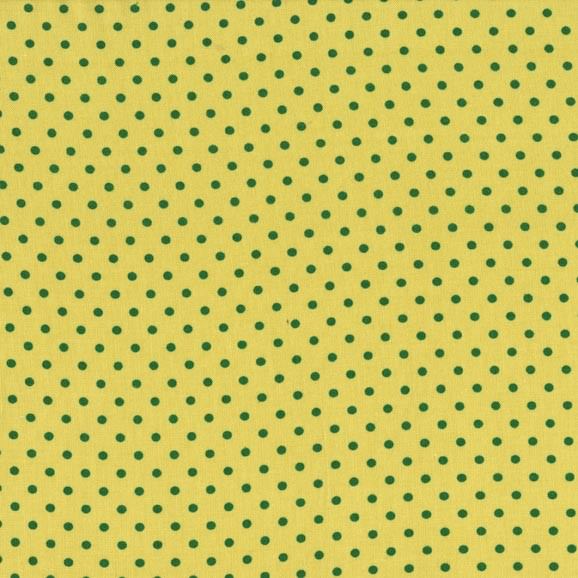 Ткань хлопок пэчворк желтый голубой, горох и точки, Michael Miller (арт. 102031)