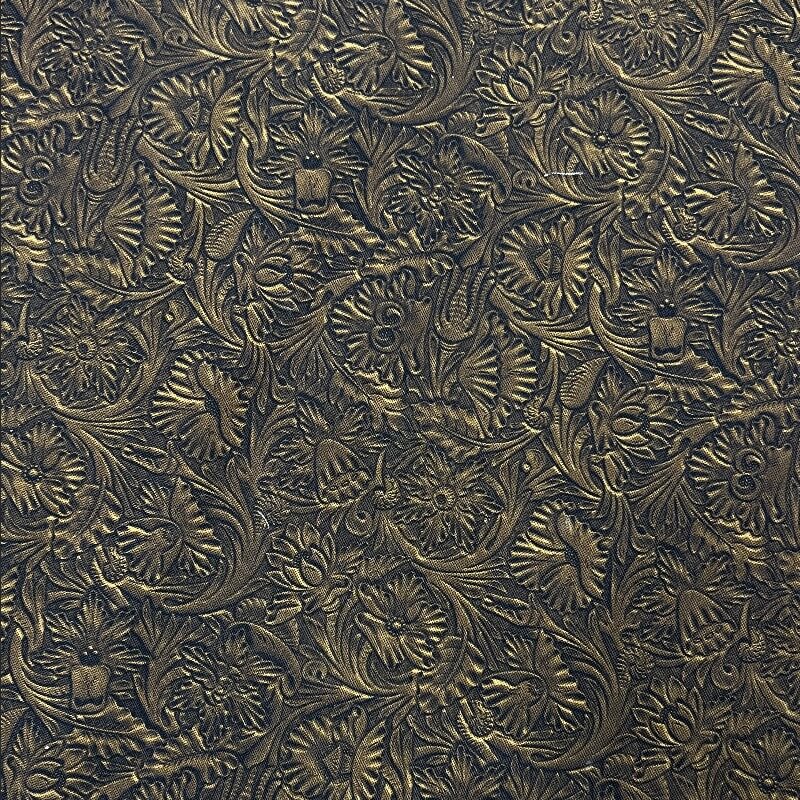 Ткань хлопок для пэчворка для одежды коричневый, цветы фактура, Blank Quilting (арт. CX6363-Girl)