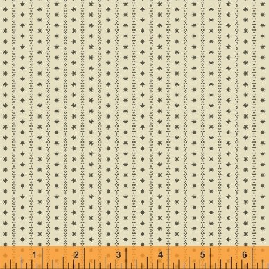Ткань хлопок пэчворк бежевый коричневый, полоски бордюры, Windham Fabrics (арт. 120802)