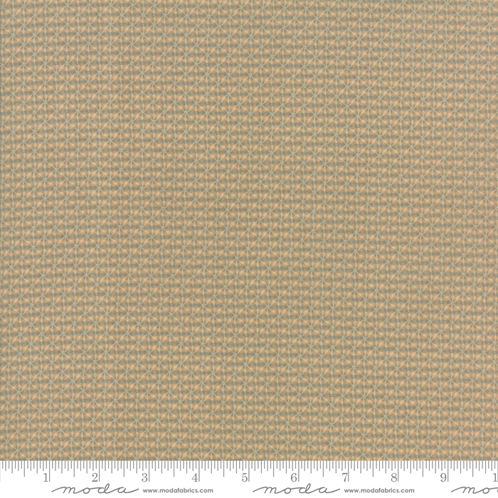 Ткань хлопок пэчворк коричневый, клетка, Moda (арт. 46006 12)