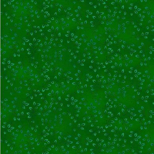 Ткань хлопок пэчворк зеленый, флора, Henry Glass (арт. 7755-67)