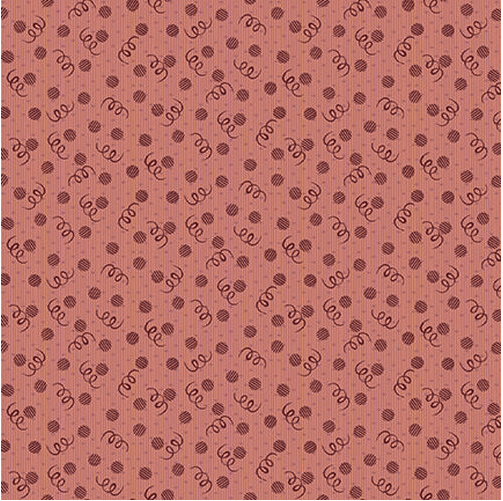 Ткань хлопок пэчворк розовый, горох и точки завитки, Blank Quilting (арт. )